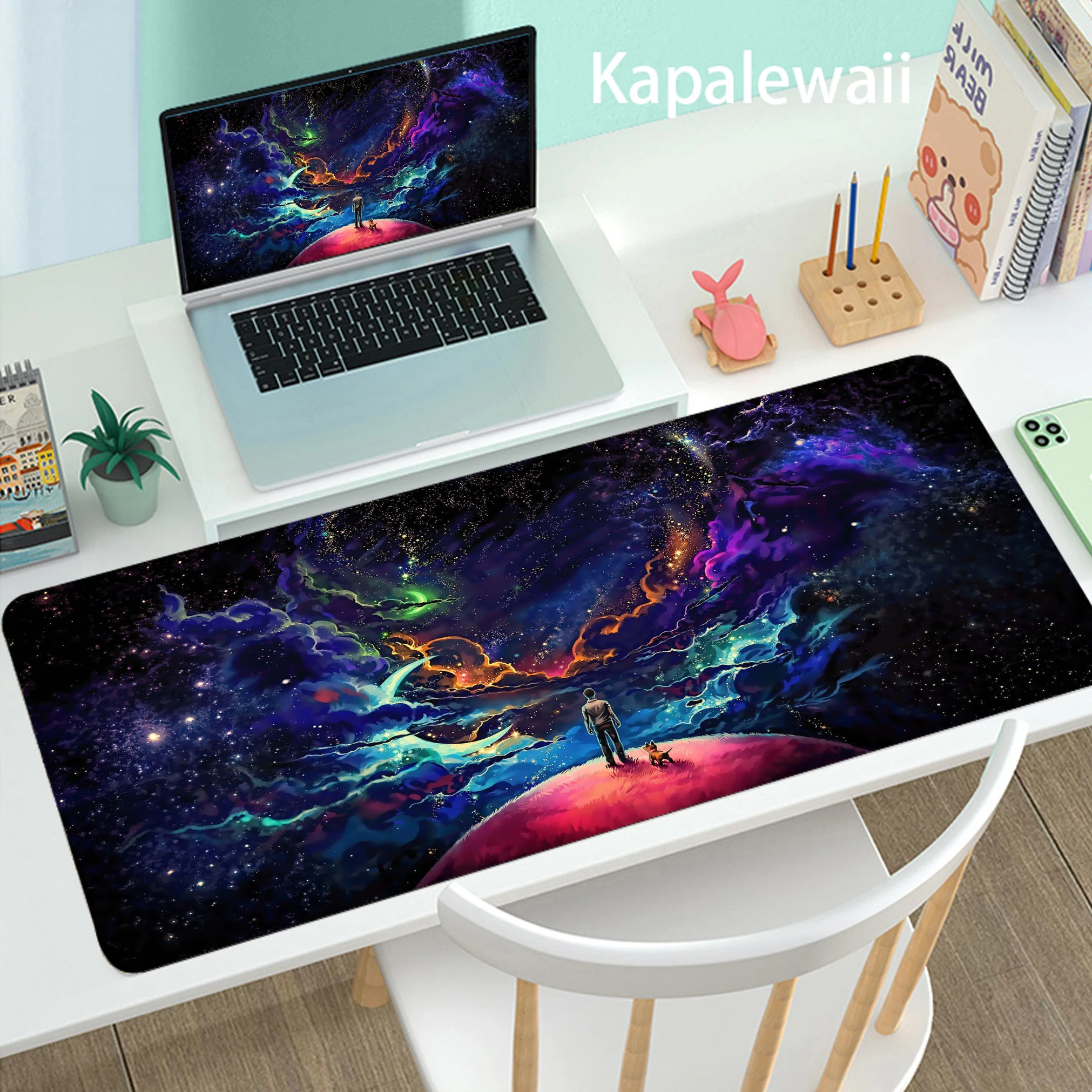 

Space Game Gaming Mousepad Anime Accessories Table Gamer 900x400mm Xxl Large Mause Carpet PC Desk Mat Keyboard Mouse Pad Mat