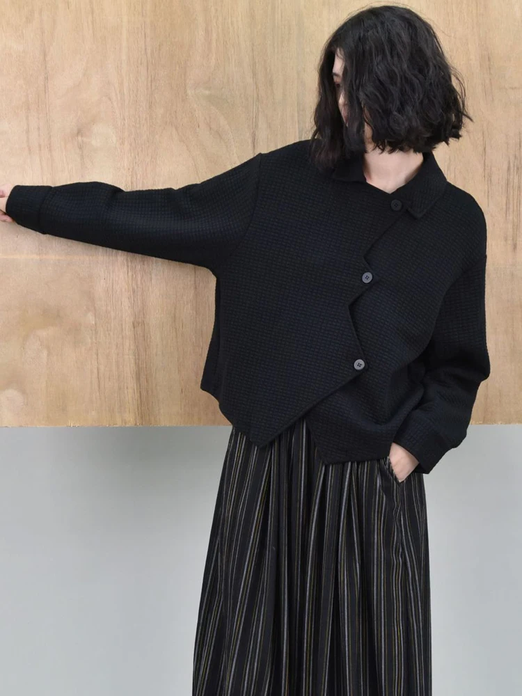 

Женская винтажная блузка в стиле ретро, хлопковая рубашка с карманами, верхняя одежда, женские топы