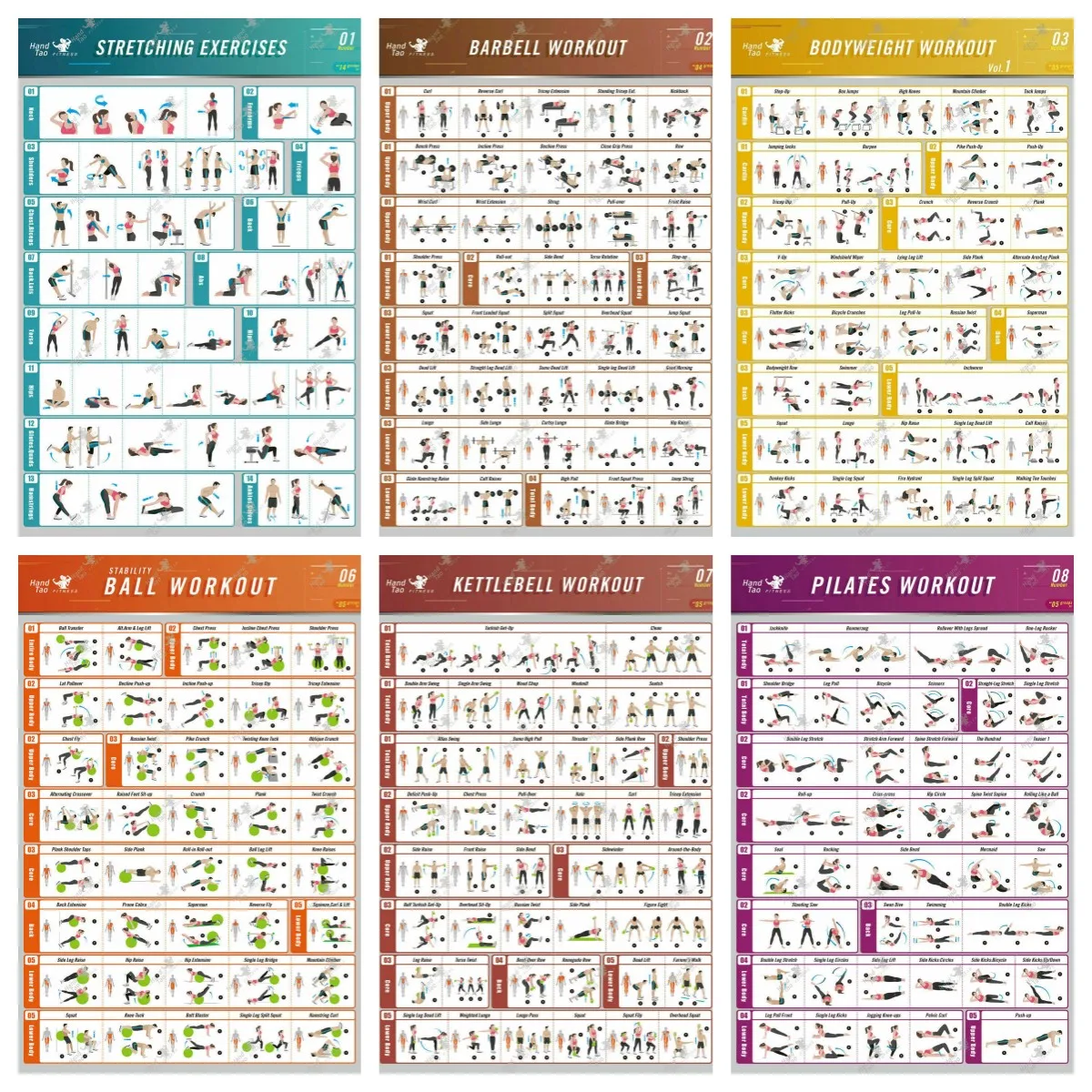 

Гид для бодибилдинга, тренировочная Таблица для тренировок, шелковые художественные принты, настенное художественное украшение для гостиной, спальни