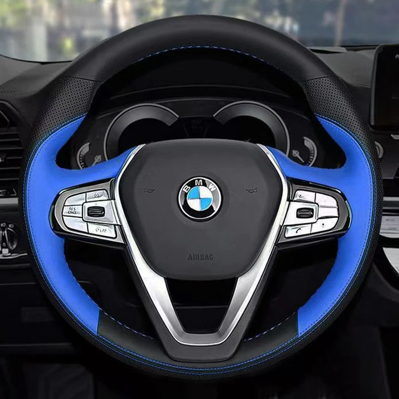 

Custom DIY Car Steering Wheel Cover 100% Fit For BMW G20 G21 G30 G31 G32 X3 X5 G05 X7 G07 G01 X4 G02 Z4 G29 Car Accessories