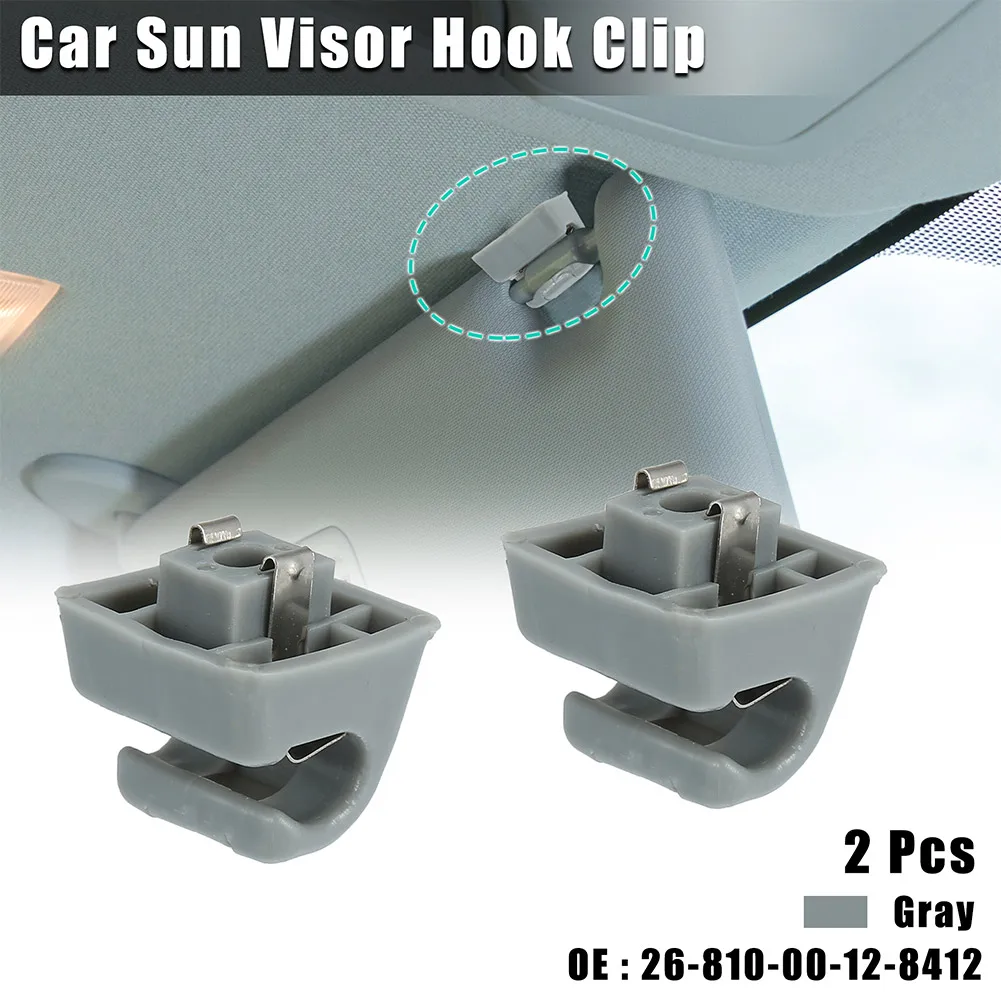 

2pcs Car Sun Visor Hook Clip 126-810-00-12-8412 Sunvisor Clips For Mercedes-Benz W123 W124 280E 300D 300E 400E 500E 500SEL