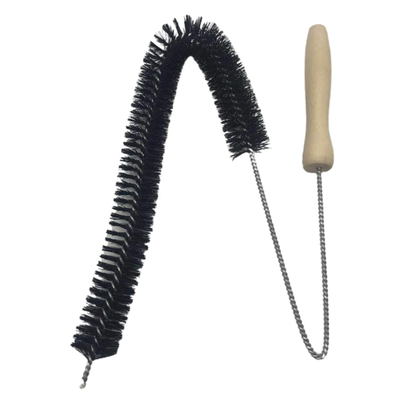 Wood Handle Long Cleaning Brush Water Pipe Drainage Dredge T