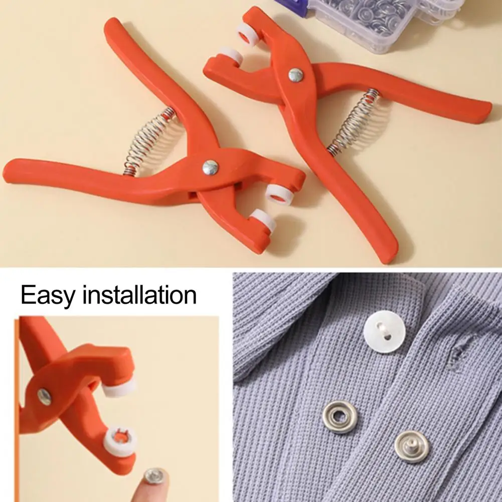 

Snap Button Kit Simple Operation No Sewing Five-claw Buckle Stainless Steel Clothes Quilt Fixer Buckle Buttons Set Household