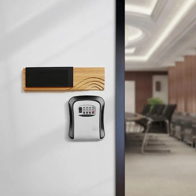 Ящик для хранения ключей 4-значная комбинация уличный запасной ключ ящик