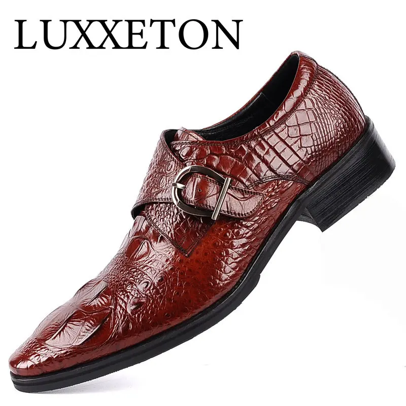 

Men Business Oxford Shoe Casual Dress Breathable Leather Pointed Toe Low Top Solid Color Shallow Mouth Loafers LaceUp s
