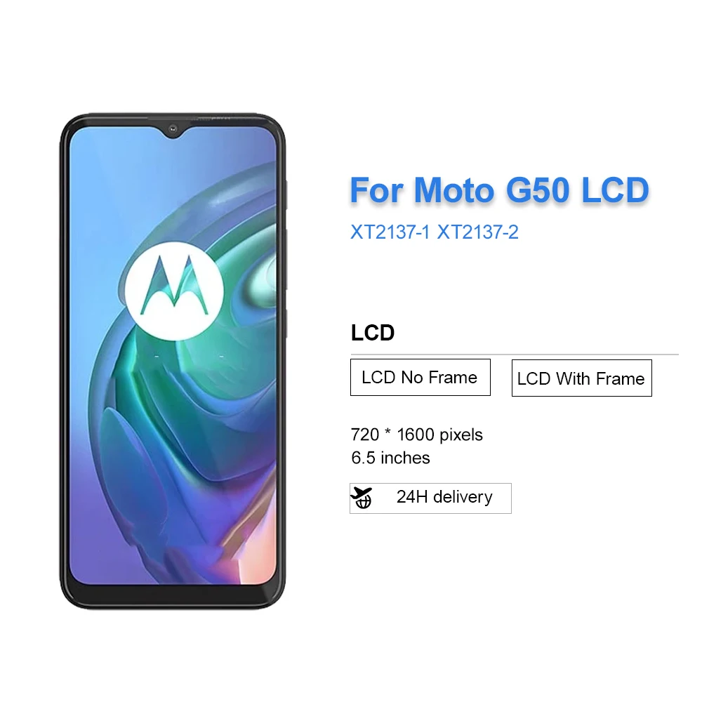 6 50 &quot100% протестированный ЖК-дисплей для Motorala Moto G50 с цифровым преобразователем