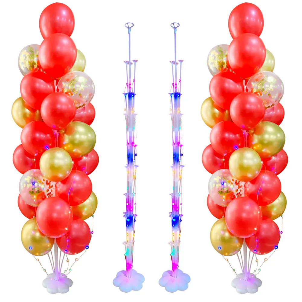 

1/2 Set Confetti Balloons Stand Balloon Column Holder Wedding Birthday Party Decoration Kids Baby Shower Pump Balons Accessories