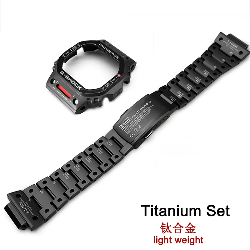 5600/5035mm Watch Bezel Strap for Casio G-SHOCK DW5600 Modified Mecha Titanium Watchband Case Accessories |