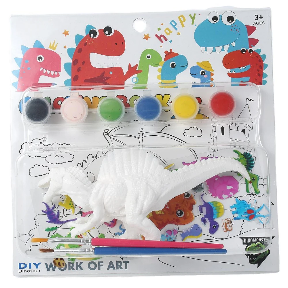 

Painting Set for Boys and Girls Graffiti Painted Dinosaur Coloring DIY For Kids Paint Art Sets For Kids Children's Dinosaur Toys