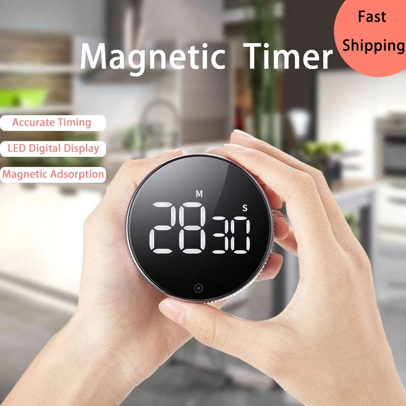 

Regulating Timer Self Led Suction Kitchen Movement Visual Magnetic Reminder Reminder Electronic Stopwatch Countdown Rotary Mute
