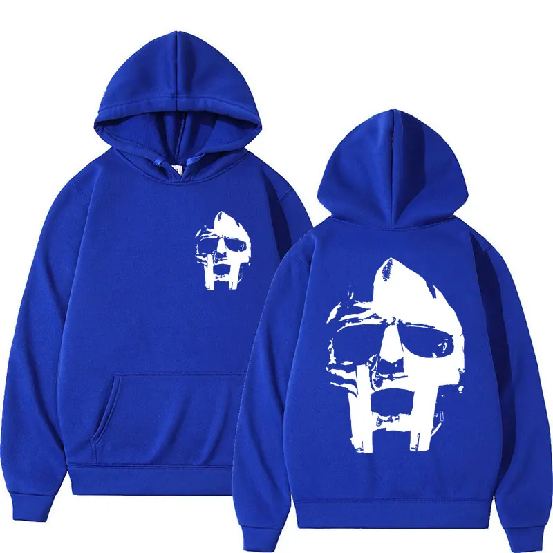 Rapper Mf Doom Music Album Hoodies Madvillain Metal Vintage Harajuku Pullover Men's Hip Hop Gothic Punk Oversized Tracksuit Male