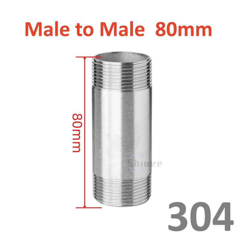 

Ниппель из нержавеющей стали 304 1/4"-2" BSP