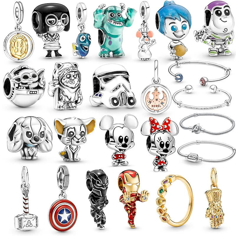 

Star 2022 New Wars 925 Silver Alliance Rescuer beads Fit Charms Bracelet Necklace Jewelry charms plata de ley