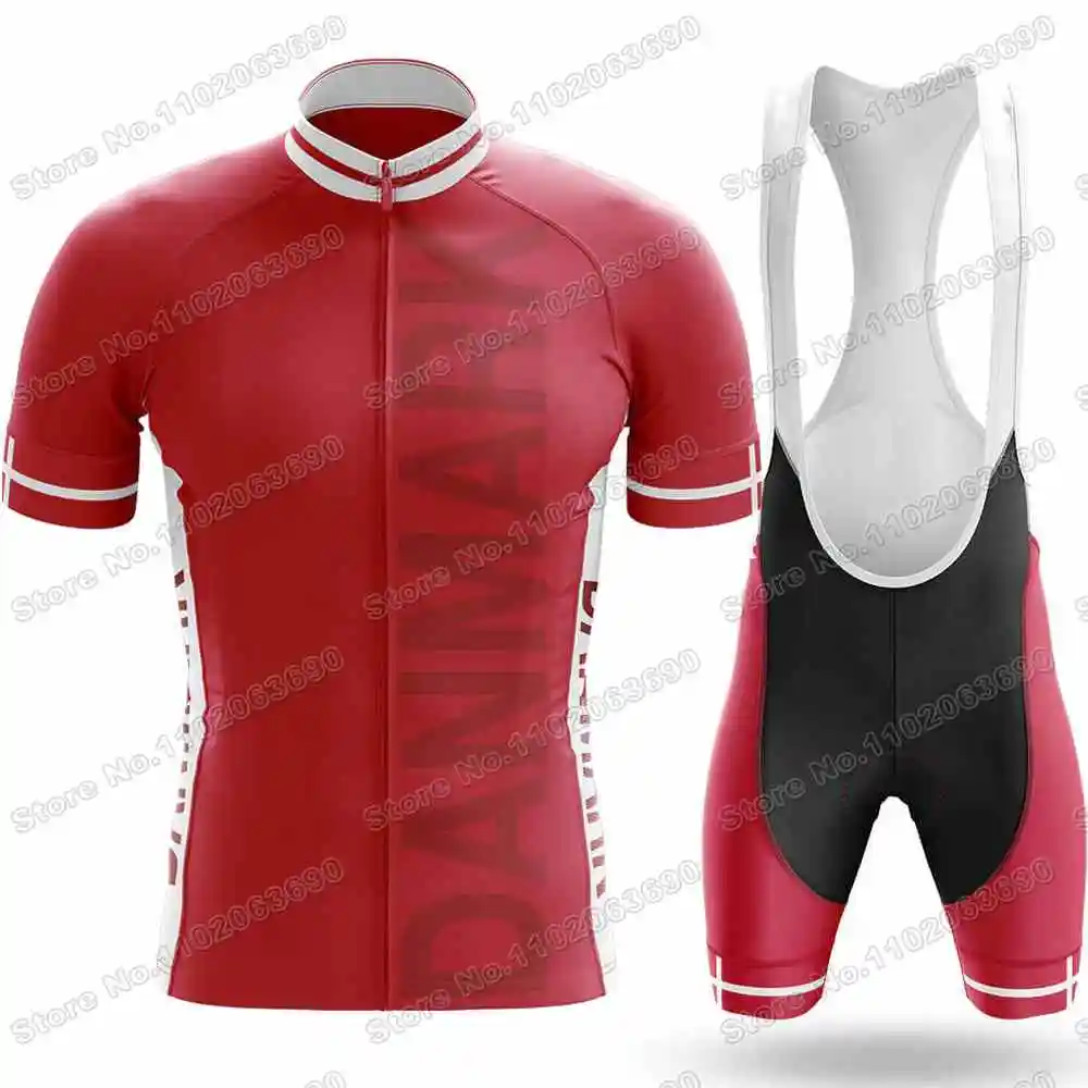 2022 Комплект Джерси для велоспорта национальной сборной Дании Мужская одежда