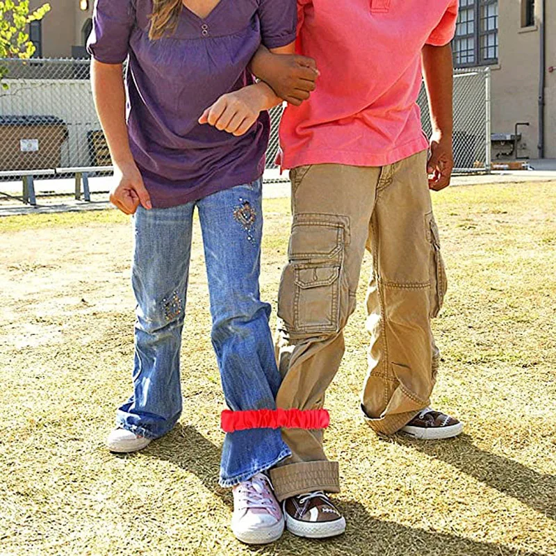 8 шт. ремешки для гонок на ногах эластичная веревка галстука реле открытом