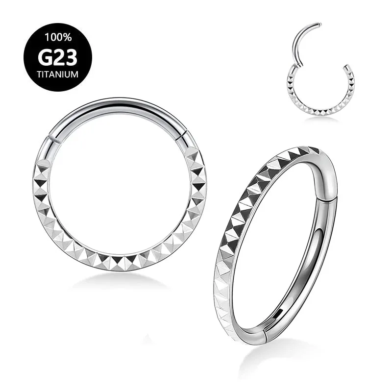 

ASTM F136 G23 Titanium D Shape Septum Piercing 16G Hoop Segment Nose Rings Ear Tragus Cartilage Helix Puncture Jewelry