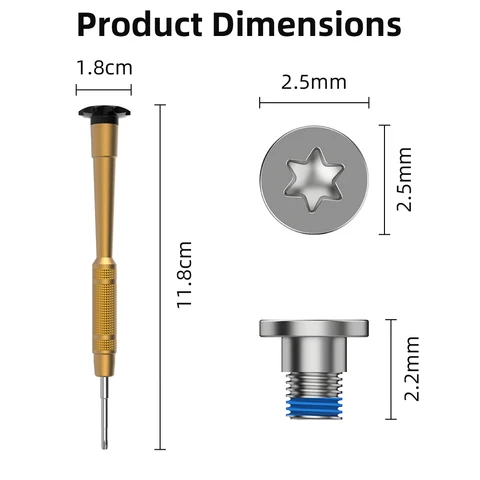 Набор отверток HIBLOKS для Ray-Ban Meta Wayfarer/Skyler/Headliner и Oakley Meta HSTN AI