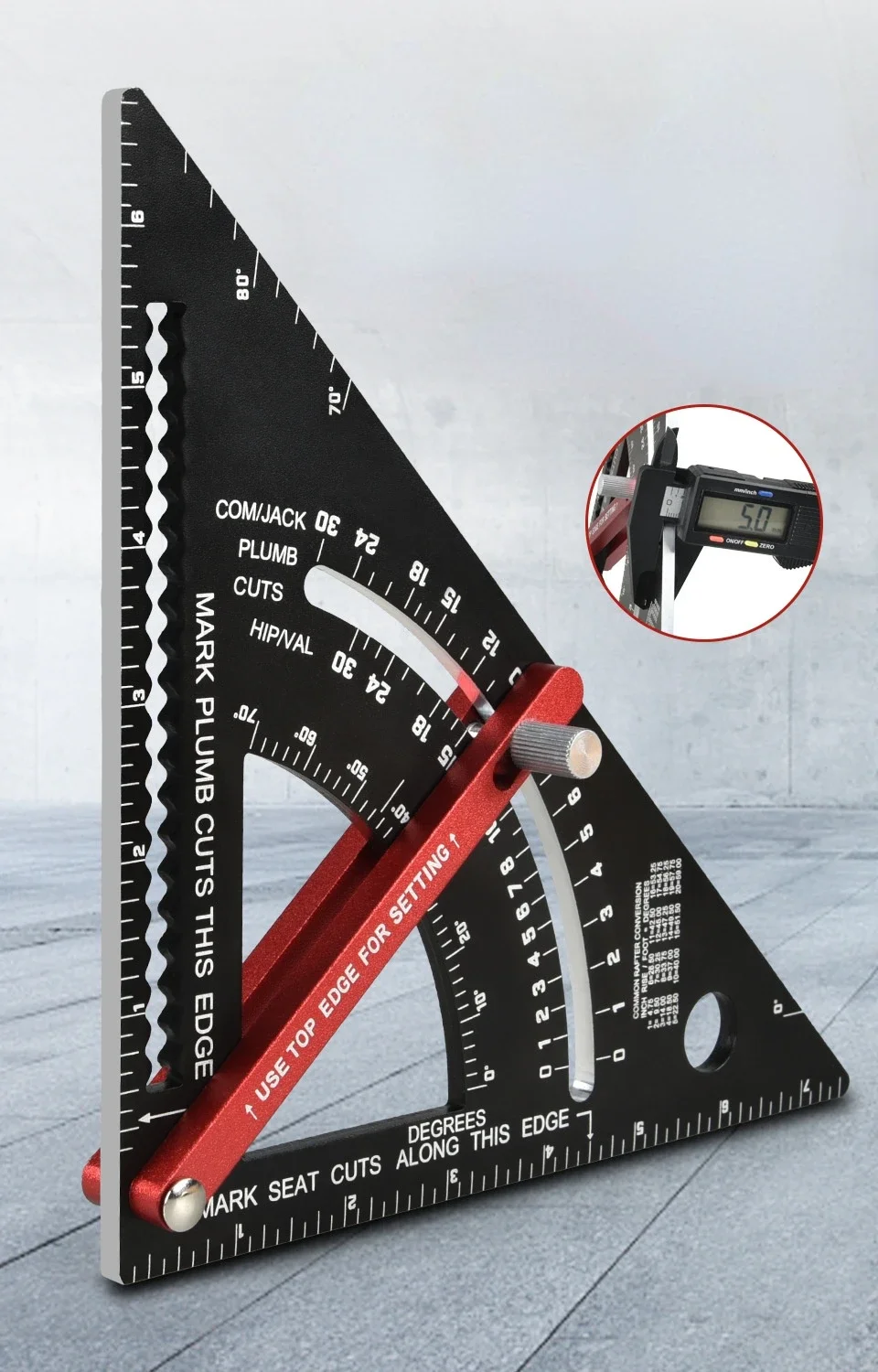 

Треугольная линейка для столярных работ, 7/12 дюйма, регулируемая многофункциональная линейка для столярных работ, квадратные инструменты для деревообработки, квадратная измерительная линейка
