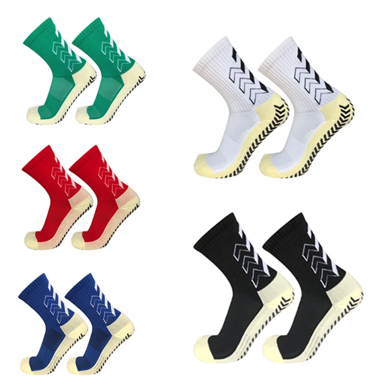 

Новые мужские и женские футбольные носки со стрелками, силиконовые Нескользящие футбольные носки с рукояткой