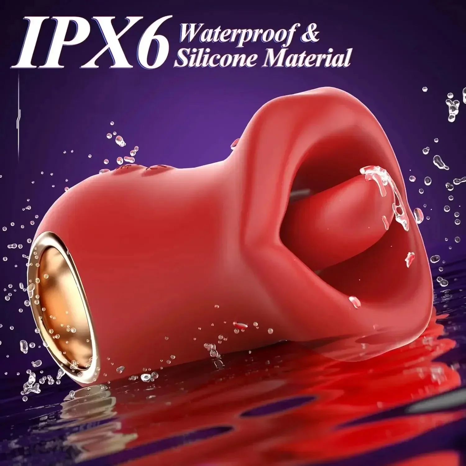 SUNFOO официальный веб-сайт 10 режимов вибратор для лизания языка массажер сосков с