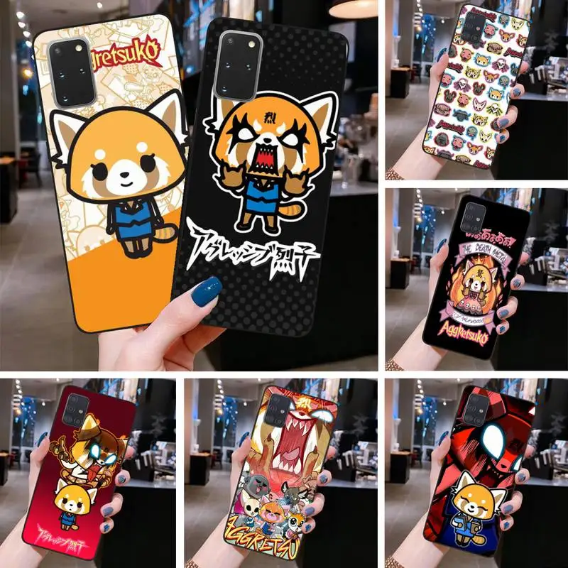 

Sanrio Cute Cartoon Aggretsuko Phone Case For Samsung Galaxy S22 S21 Plus Ultra S20 FE S9 plus S10 5G lite 2020