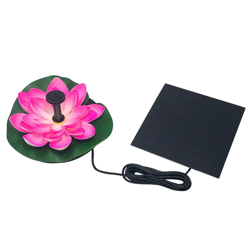 

Solar Lotus Fountain Lotus Flower Fountain Garden Fountain Pond Solar Fountain Water Pump Courtyard