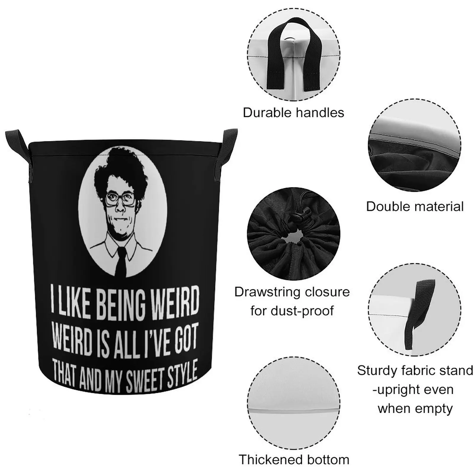 Морис мох мне нравится странная цитата коробка для хранения корзина белья