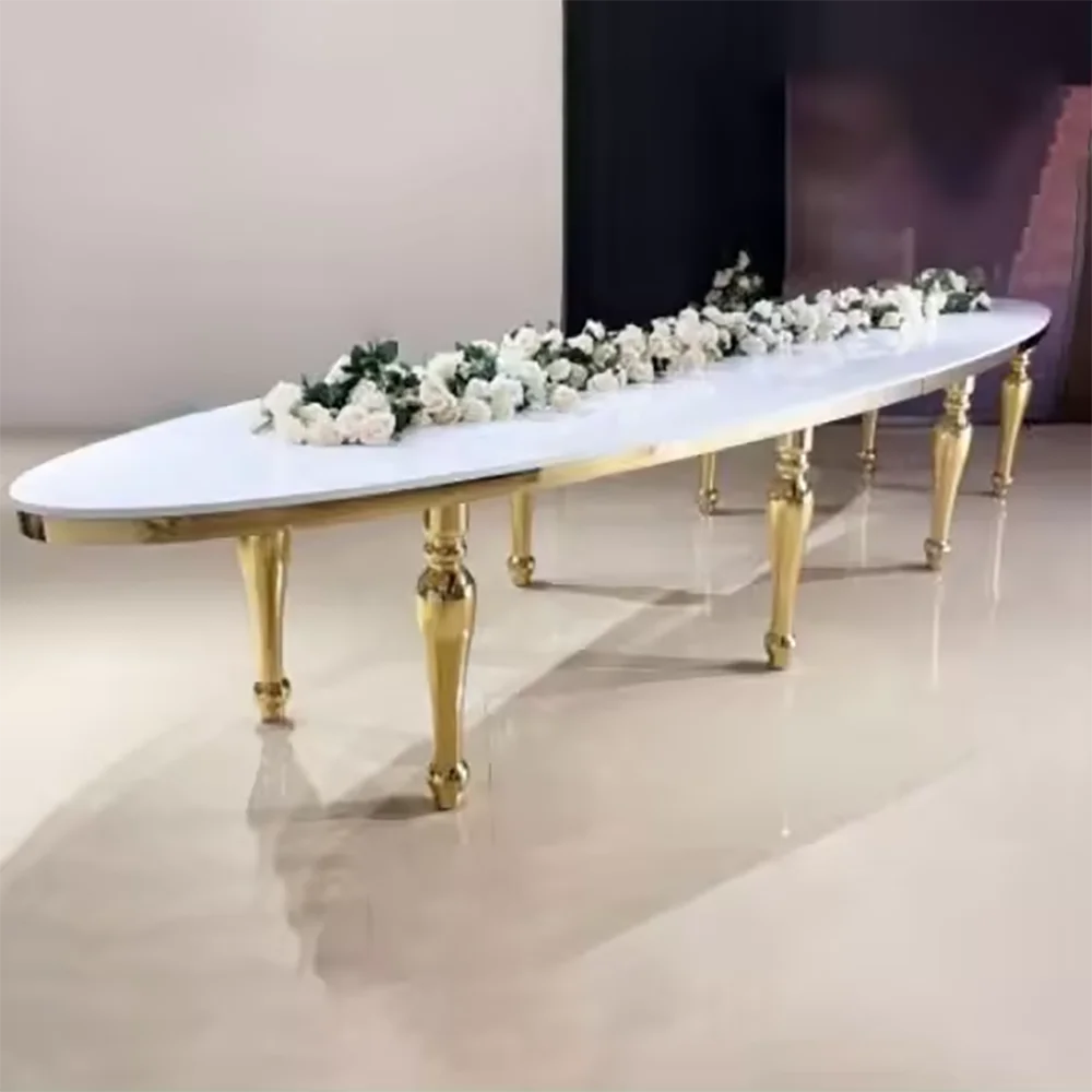 Современный дизайн роскошные стеклянные металлические ножки свадебные