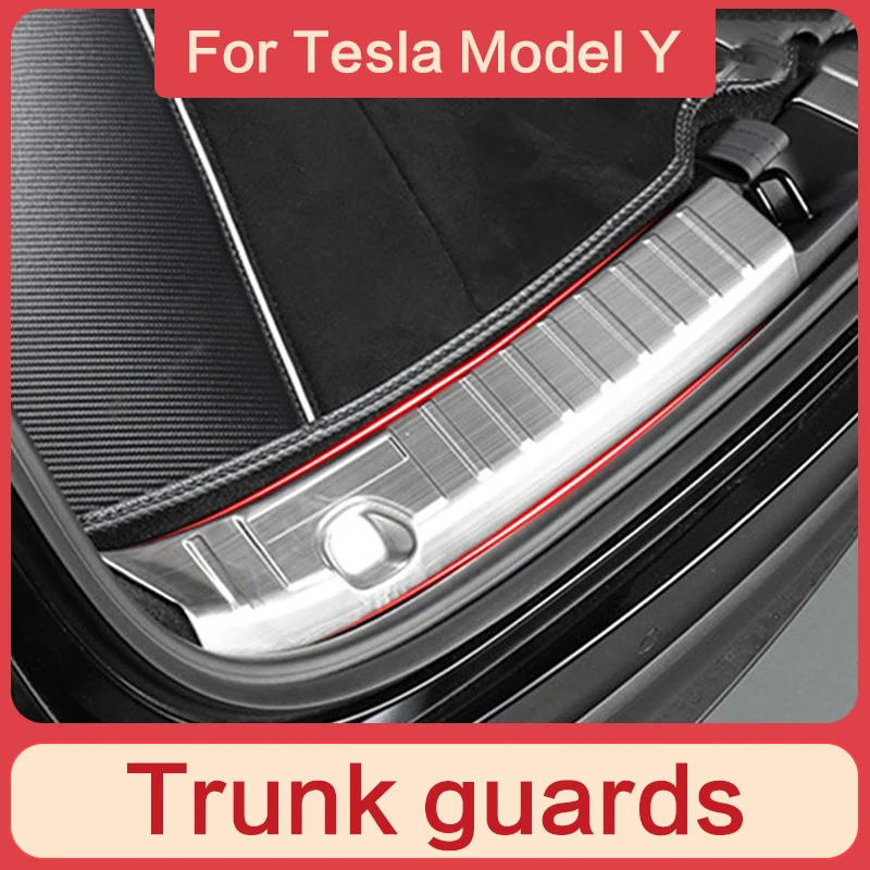 

Suitable for Tesla model Y built-in anti-scratch trunk guard car accessories rear tailgate threshold strip