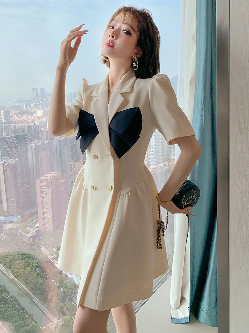 Женское платье-костюм средней длины элегантное вечернее платье свободного кроя