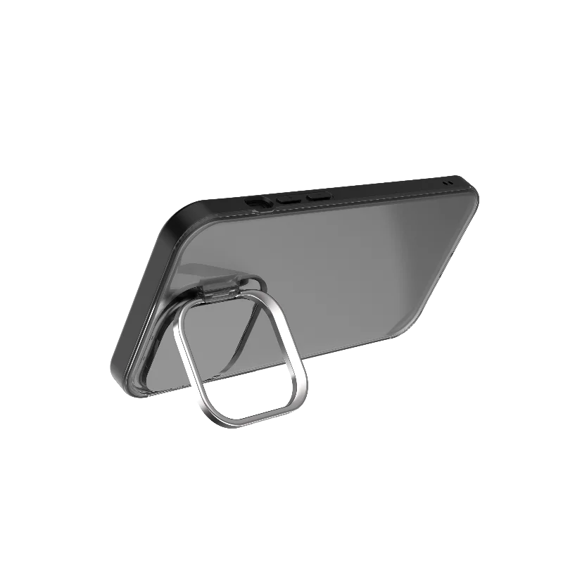 

iPhone 14 Pro Max Case Transparent Hard PC Phone Case With Invisible Folding Stand Holder For iPhone 12 Pro Max Phone Holder