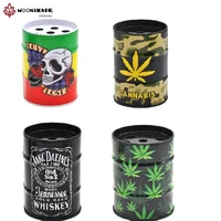 moonshade new hot sale high quality classic design metal oil barrel ashtray office home decoration smoking accessories