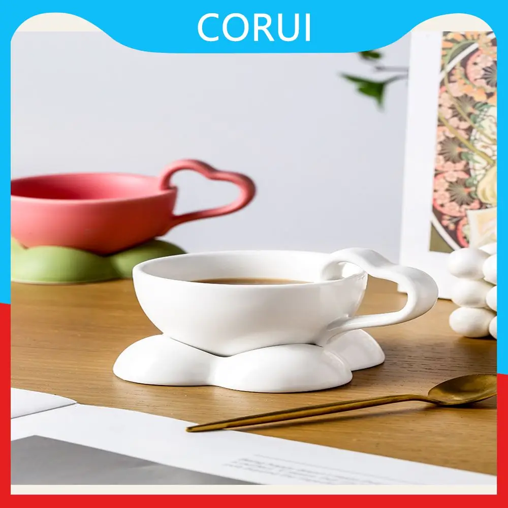 

Ins Cute Cup Yogurt Cup Handmade High Beauty Afternoon Tea Time Cup Ceramic Creative Drinkware Personalized Home Office Tea Cups