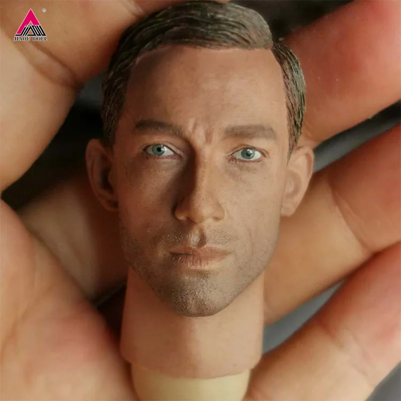 

1/6 Scale Male Head Carving WWII Laina PVC Head Sculpt Fit 12'' Male Soldier Action Figure Body Dolls