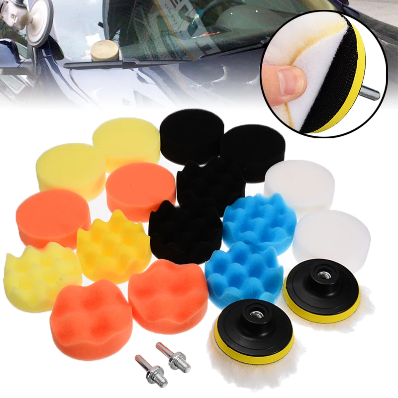 

7 шт./набор, губки для полировки автомобиля, 75 мм