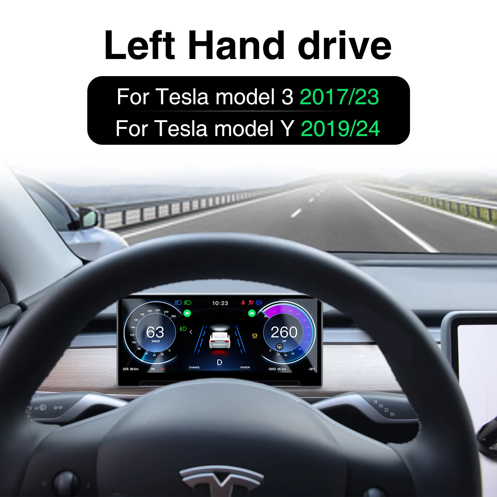 

Модель 3, Hud для Tesla Model Y Heads Up Дисплей Highland Приборная панель Кластер Вентиляционное отверстие Приборная панель Передняя камера Драйвер F9 Pro