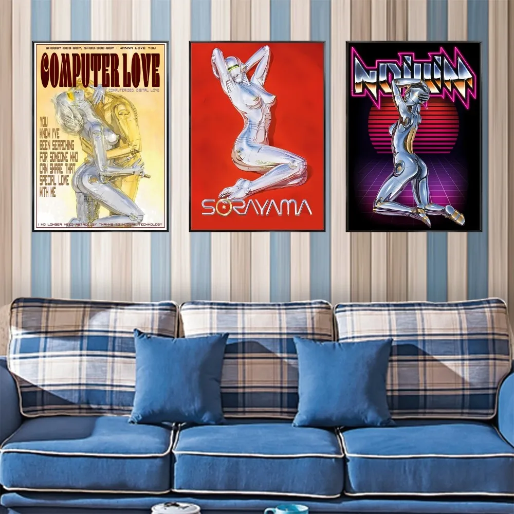 Art H-Hajime S-Sorayama постер настенное искусство домашний декор комнаты цифровая