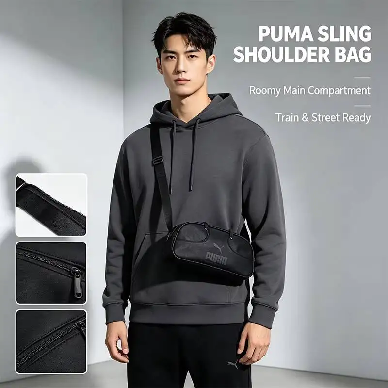Фото Рюкзак-кроссбоди Puma: модный, легкий, вместительный, с регулируемым ремнем, для повседневного использования, путешествий и города №1