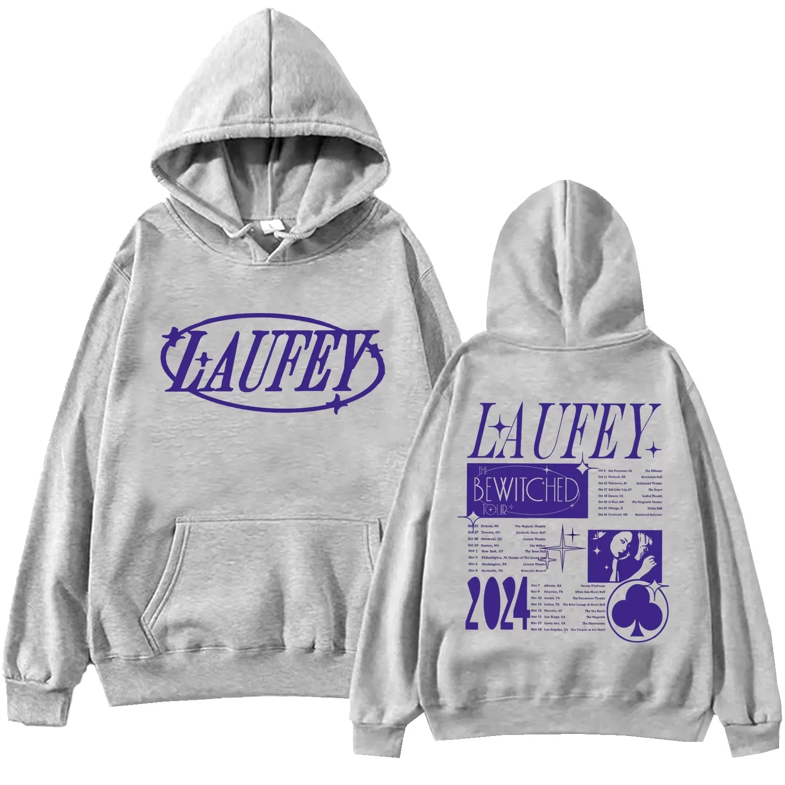 Laufey Tour 2024 Hoodie Women Harajuku Hip Hop Pullover Tops Woman Sweatshirt Funny Streetwear Female