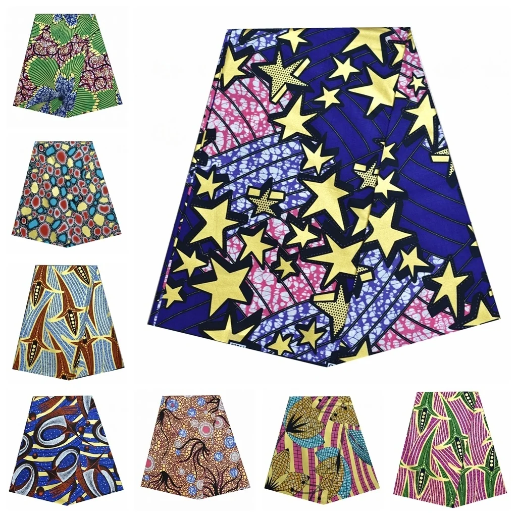 

Ankara Wax Fabric 2023 High Quality African Wax Print Fabric 100% Cotton Soft African Guaranteed Veritable Real Wax for Dresses