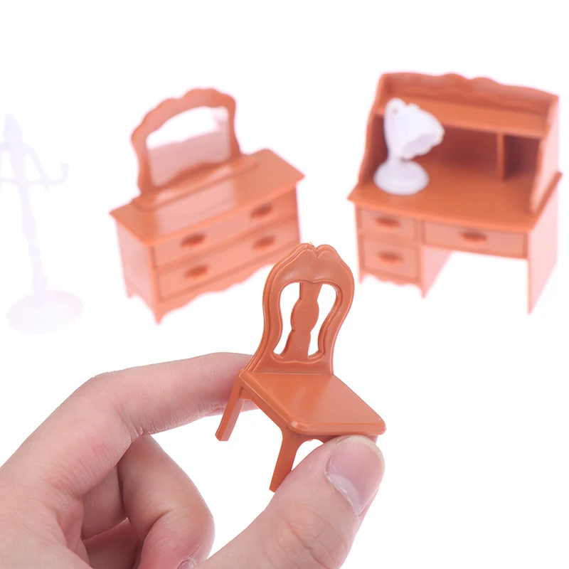 Кавайная мини-кукла мебель для спальни туалетный столик зеркало игровая модель