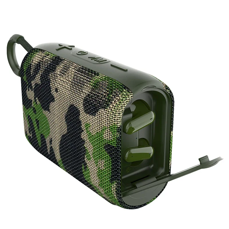 Фото Rockmia EBS-036 Качественный бас-звук 2 в 1, Bluetooth-динамик и наушники TWS EBS-036, тканевая сетка с ручкой №5