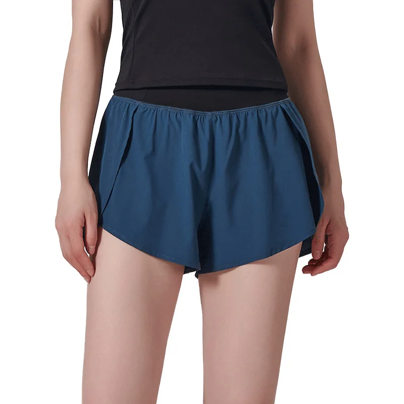 Yoga Shorts Women's Loose Fitting Sports Fitness Cycling Pants High Waist Slimming And Seamless Lining Anti Walking Light Drying