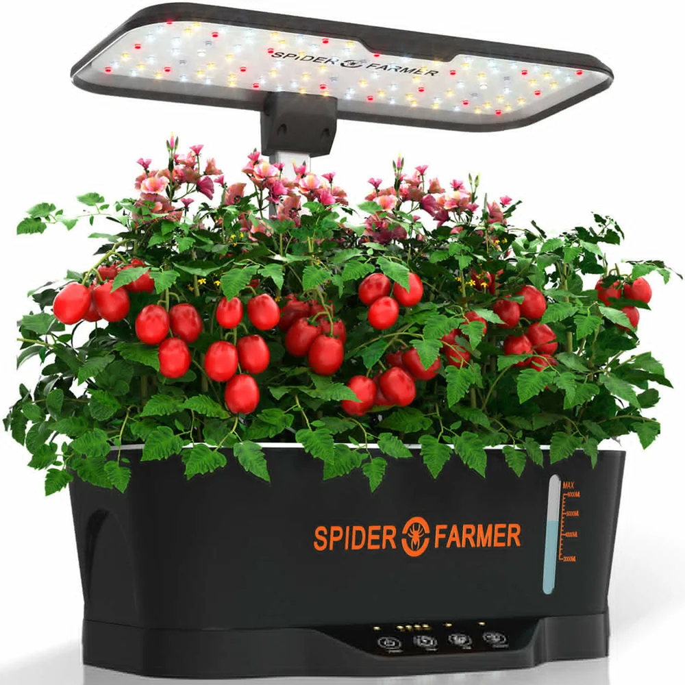 Spider Farmer Smart G12 Hydroponics Growing System for Indoor Seedling Veg Flower Plants Hydroponics