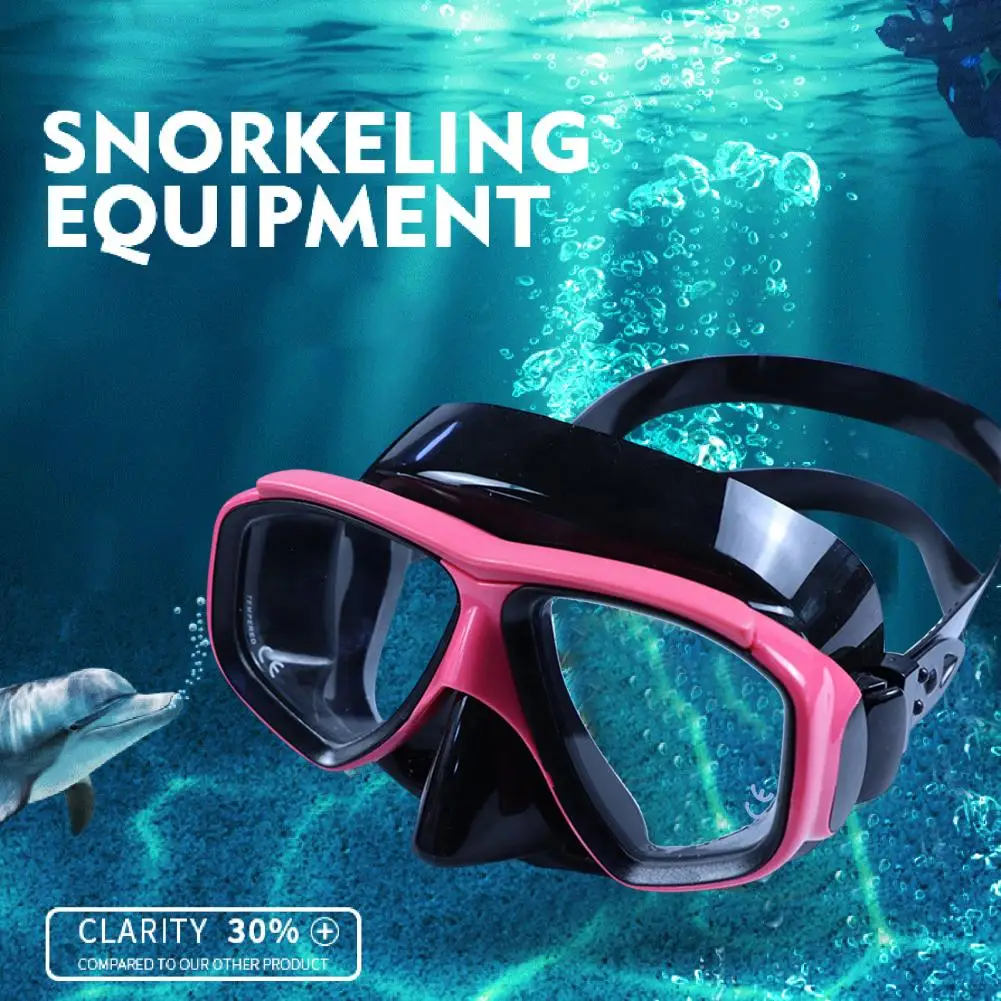 

Scuba Goggles Mask High Clarity Silicone Anti-Fog Professional Snorkel Diving Goggles Glasses for Snorkeling Swimming Equipment