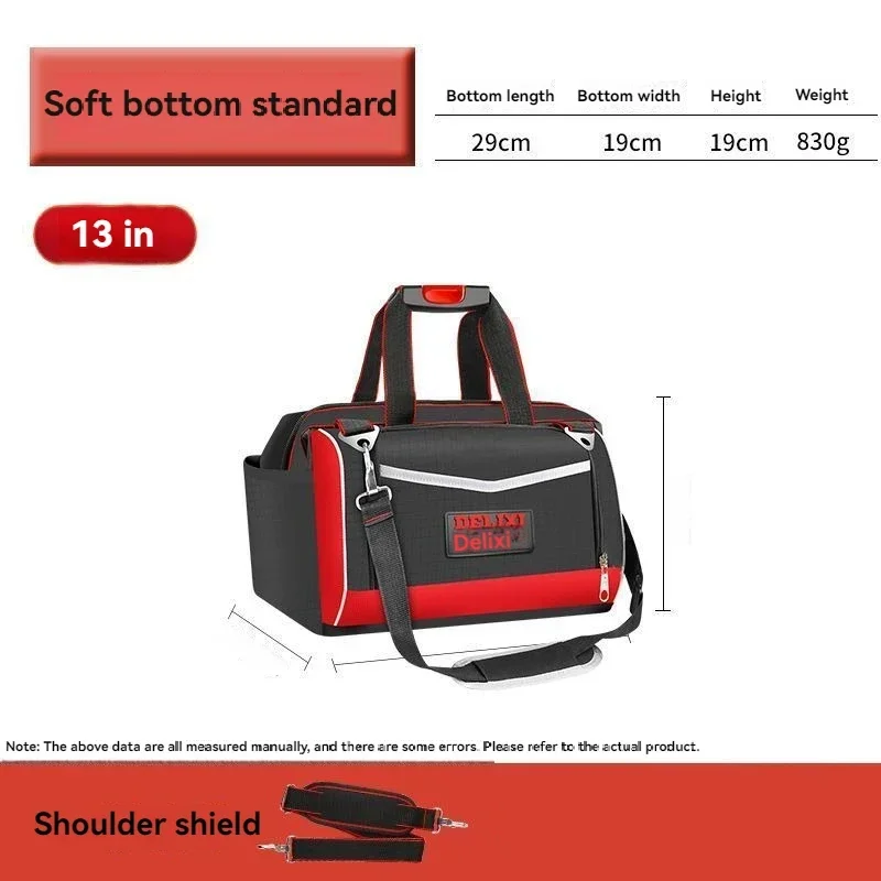 

Delixi новые сумки для инструментов, многофункциональные водонепроницаемые сумки для инструментов, большие вместительные сумки для инструментов из ткани Оксфорд, сумки для электриков