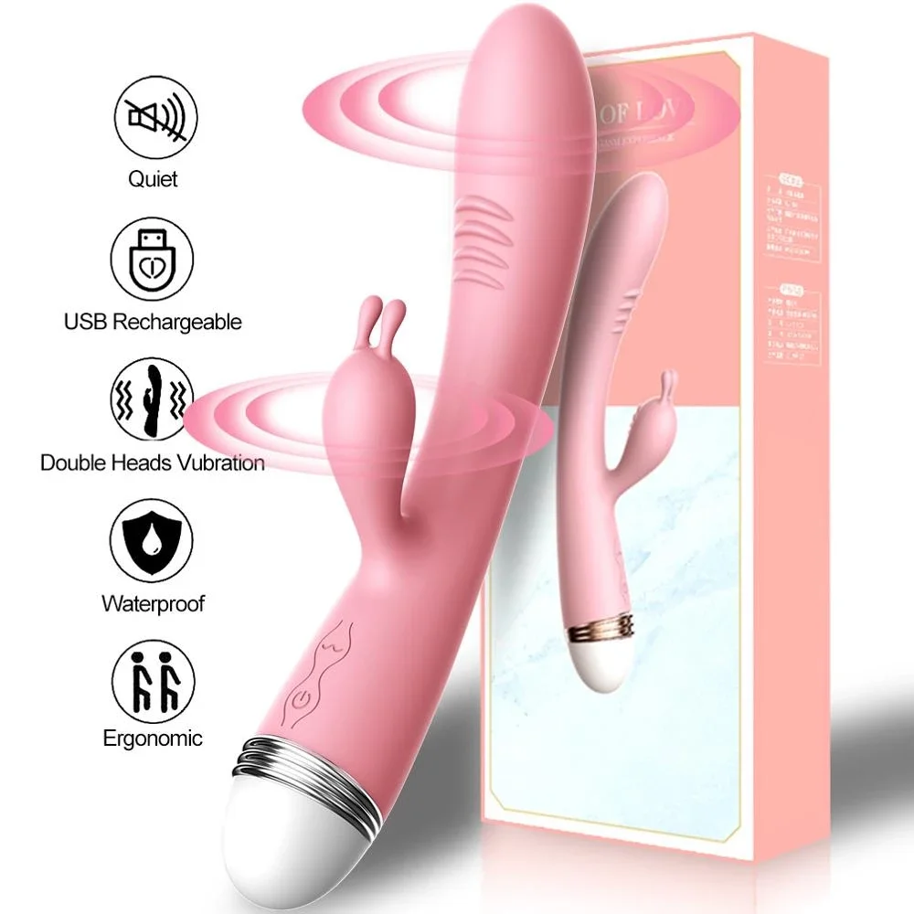 

Gode vibrateur puissant pour femme, jouet sexuel, point G, lapin, stimulateur de Clitoris, masseur Vaginal, Masturbation féminin