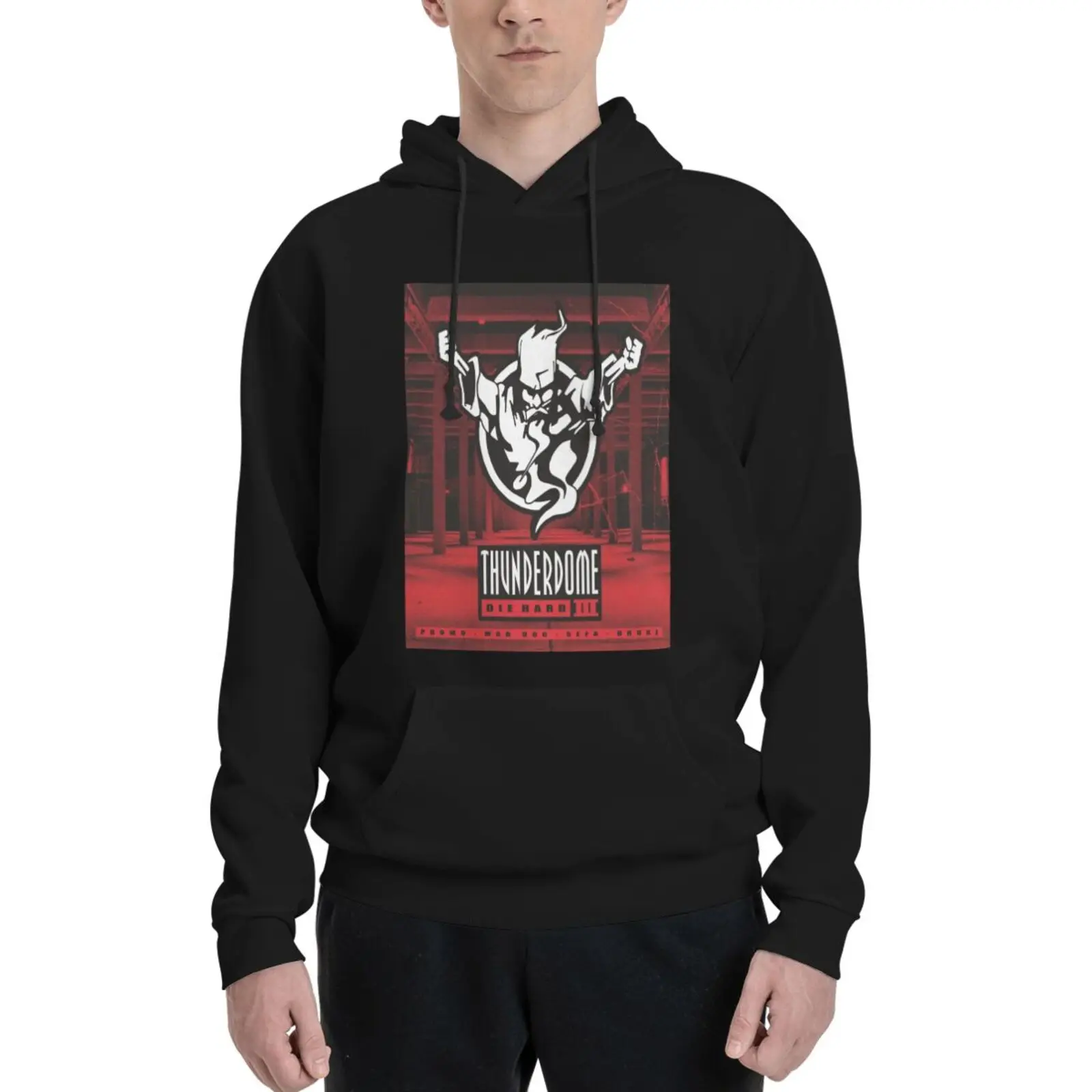 

Thunderdome Hard 3945 Hooded Sweatshirts Men's Clothing Sweatshirt Male Male Clothes Techwear Harajuku Male Clothes Streetwear