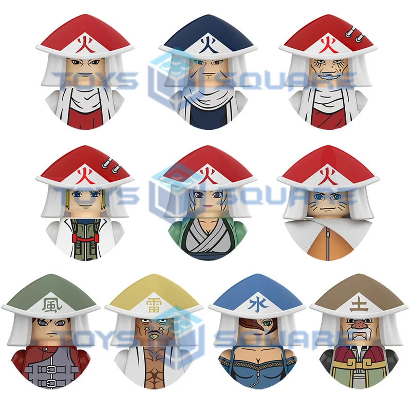 Конструктор Naruto Senju Hashirama Tobirama Hiruzen Minato Tsunade Gaara Raikage Mei Ohnoki набор игрушек - купить по