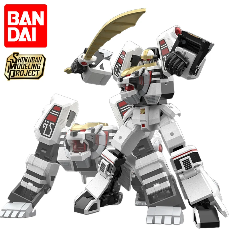 

BANDAI Limited SMP Shokugan Gosei Sentai Dairanger 30th Anniversary White Tiger King Anime Action Figures Assembly Model Toy